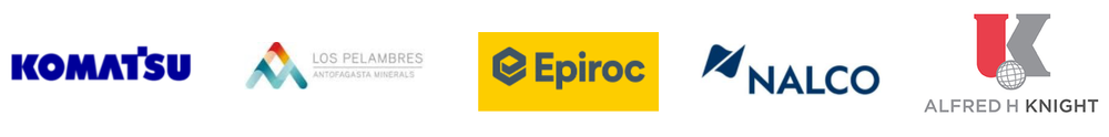 Komatsu, Los Pelambres (Antofagasta Minerals), Epiroc, Nalco y Alfred H Knight